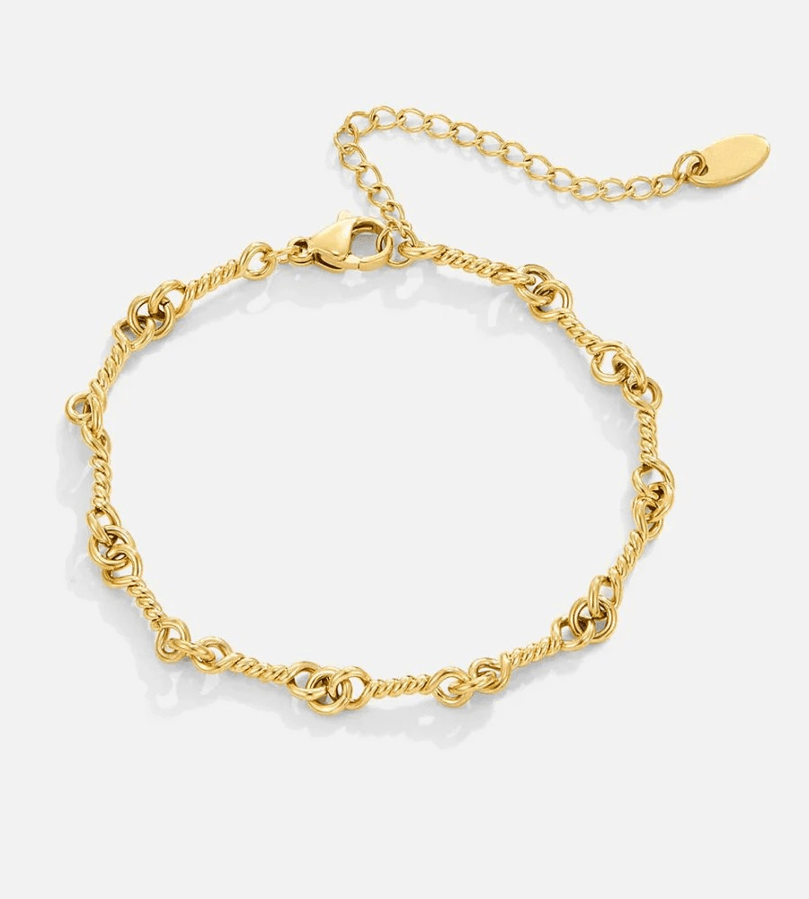 Figaro Knot Chain Bracelet - Mireva Jewelry