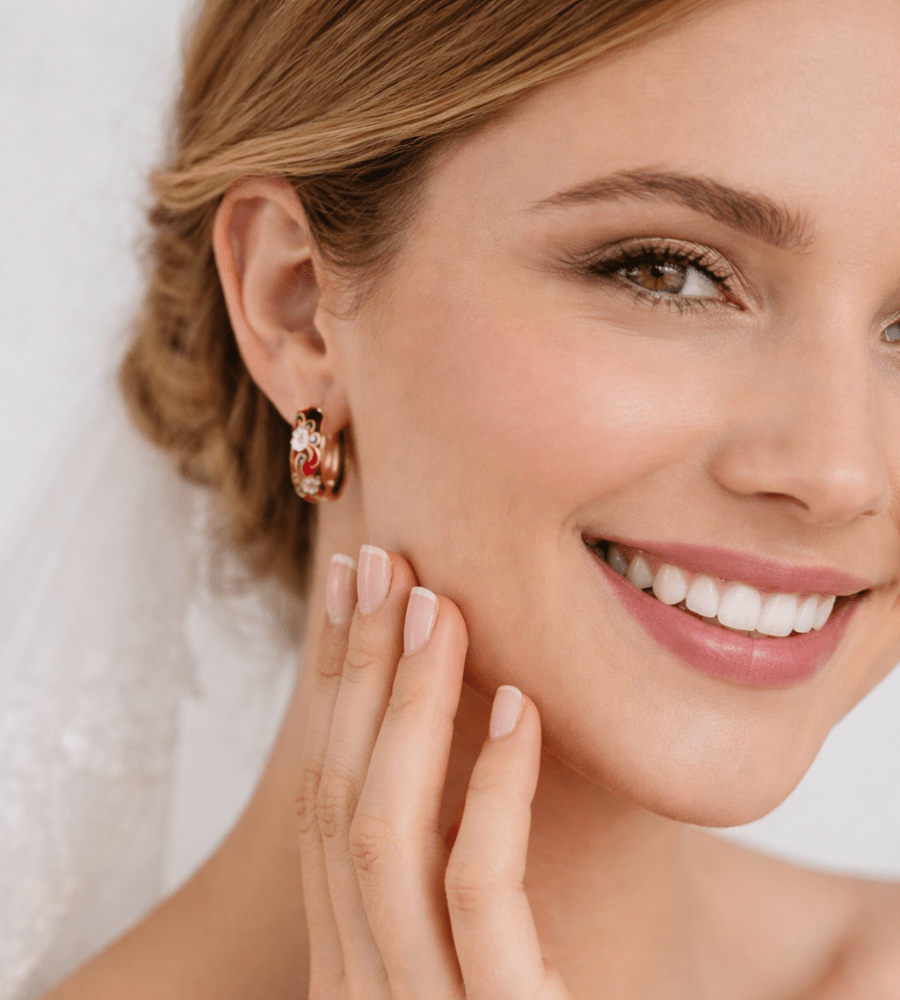 Flower Hoop Earrings - Mireva Jewelry