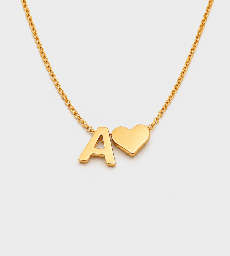 Forever Letter Gold Necklace - Mireva Jewelry
