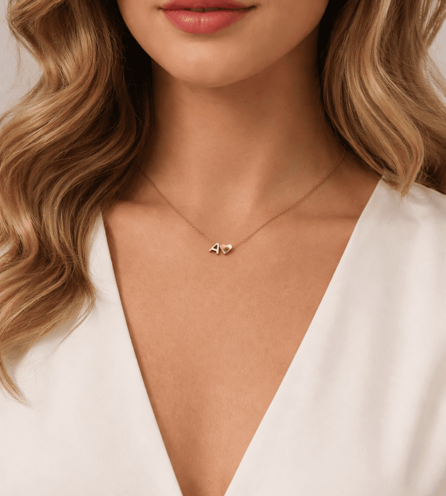 Forever Letter Gold Necklace - Mireva Jewelry