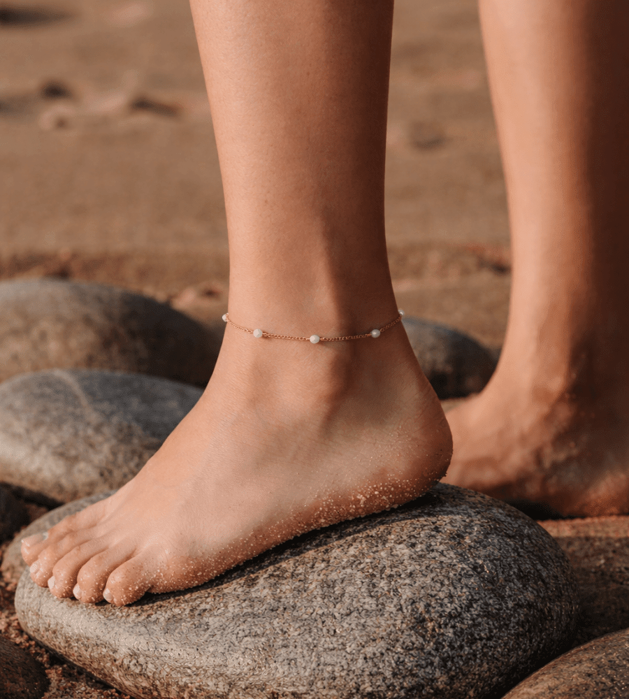 Freshwater Pearl Anklet - Mireva Jewelry
