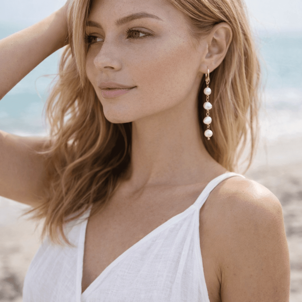 Freshwater Pearl Earrings - Mireva Jewelry
