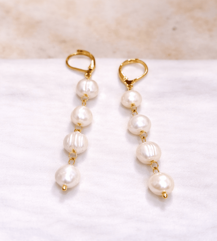 Freshwater Pearl Earrings - Mireva Jewelry