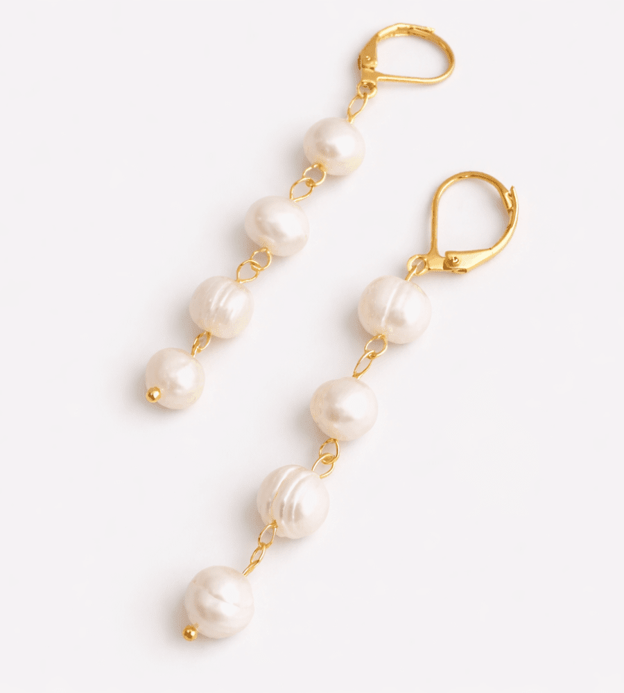 Freshwater Pearl Earrings - Mireva Jewelry