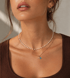 Gem Initial Necklace - Mireva Jewelry