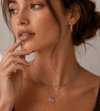 Gem Initial Necklace - Mireva Jewelry