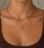 Gem Initial Necklace - Mireva Jewelry