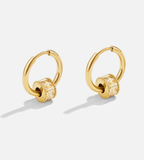 Gigi Crystal Hoop Earrings - Mireva Jewelry