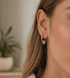 Gigi Crystal Hoop Earrings - Mireva Jewelry