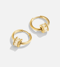 Gigi Crystal Hoop Earrings - Mireva Jewelry