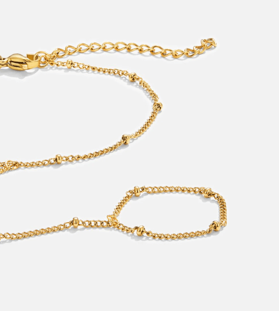 Gold Hand Chain Bracelet - Mireva Jewelry