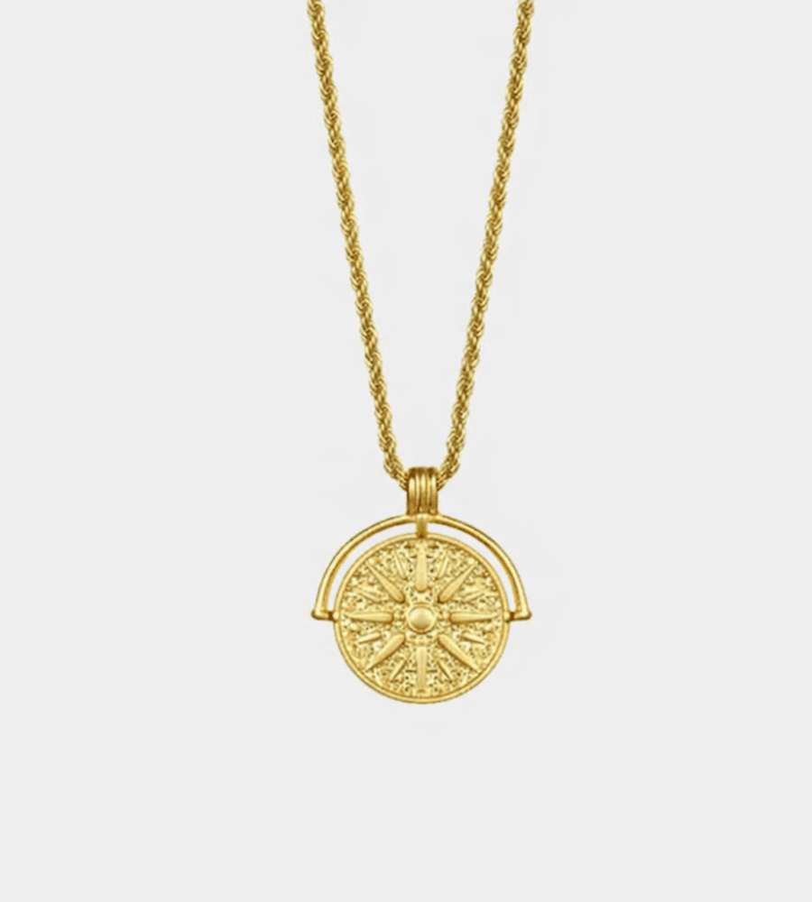 Golden Sun Necklace - Mireva Jewelry