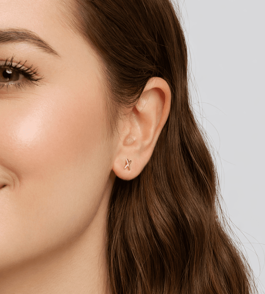 Graffiti Stud Earrings - Mireva Jewelry