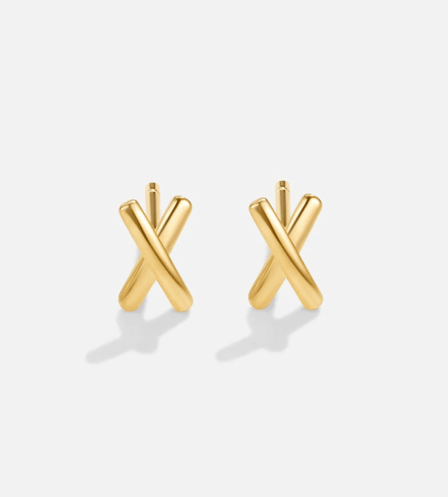 Graffiti Stud Earrings - Mireva Jewelry