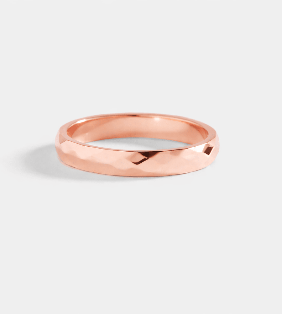 Hammered Band Ring - Mireva Jewelry