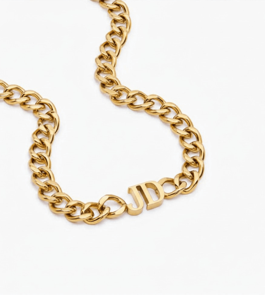 Initial Choker Necklace - Mireva Jewelry
