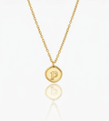 Initial Stamp Necklace - Mireva Jewelry