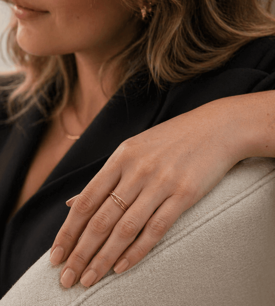 Interlocking Fidget Ring - Mireva Jewelry