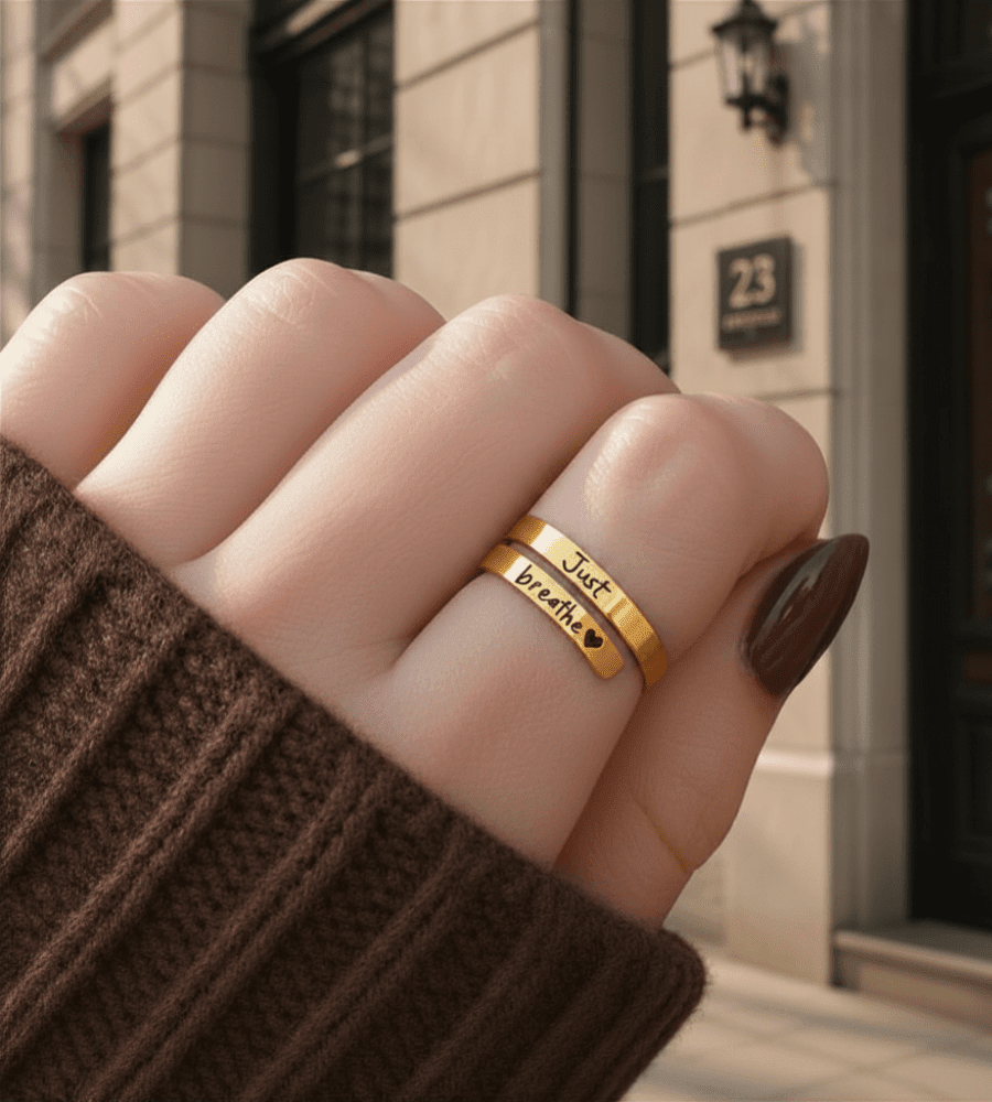Just Breathe Ring - Mireva Jewelry