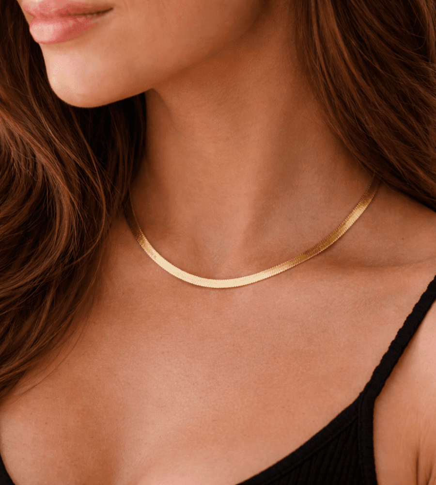 Kauai Herringbone Choker - Mireva Jewelry