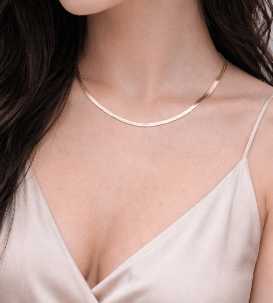 Kauai Herringbone Choker - Mireva Jewelry