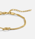 Knotted Gold Bracelet - Mireva Jewelry
