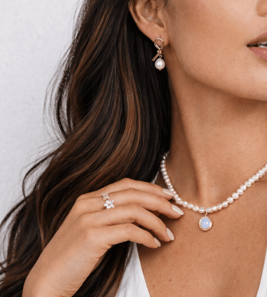 Knotted Pearl Earrings - Mireva Jewelry