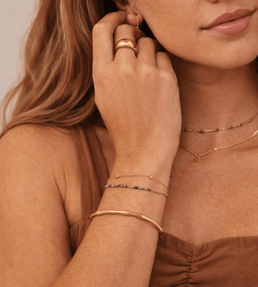 Layered Stone Bracelet - Mireva Jewelry