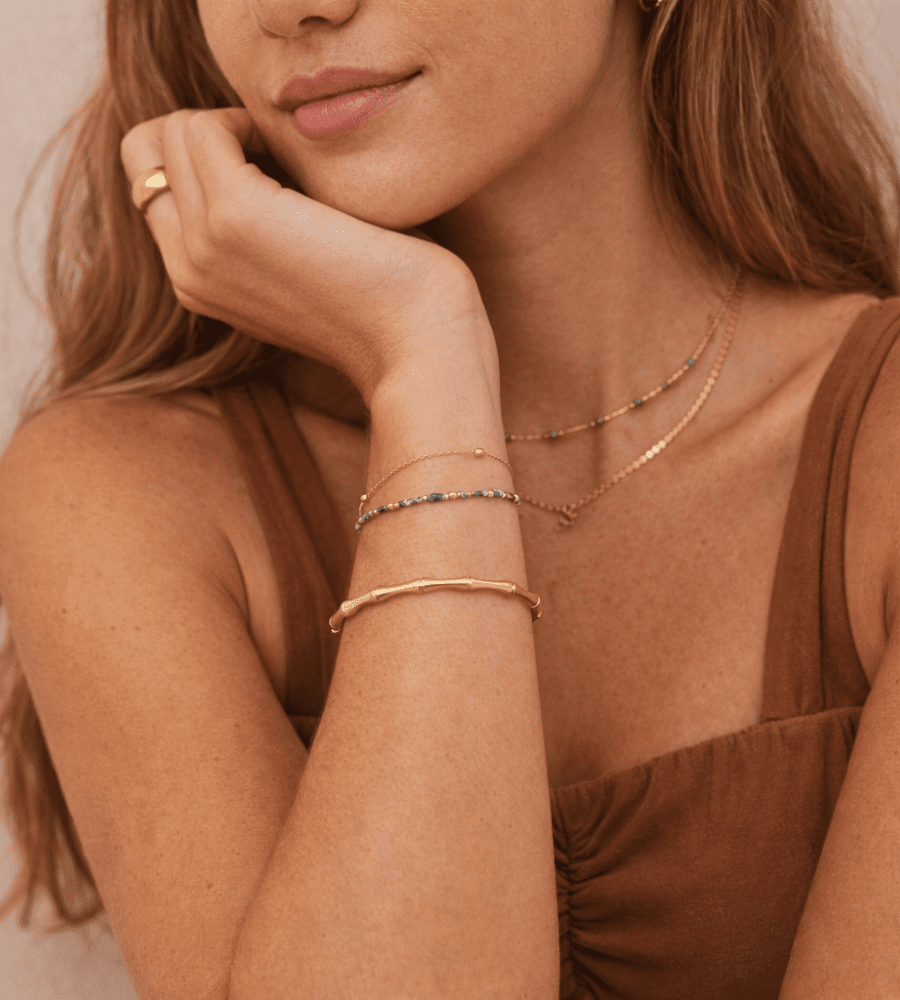 Layered Stone Bracelet - Mireva Jewelry