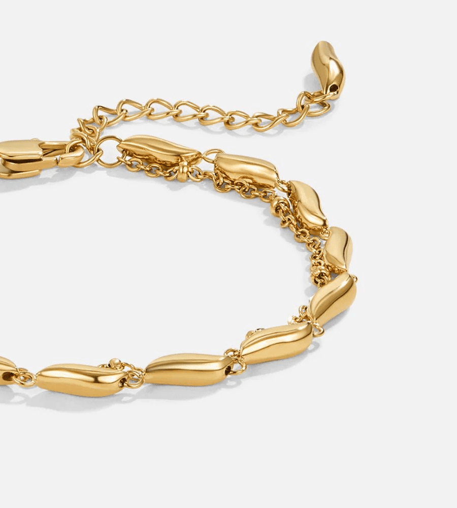 Layered Wave Bracelet - Mireva Jewelry