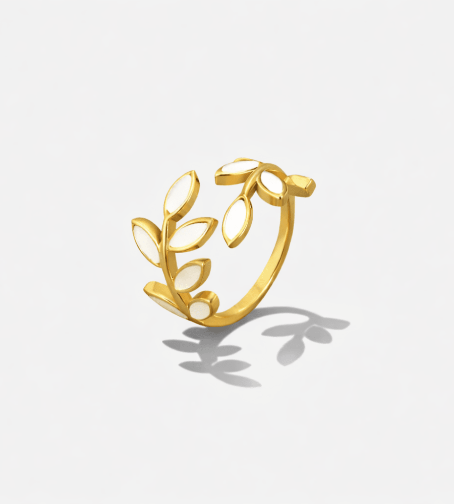 Leaf Gold Ring - Mireva Jewelry