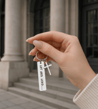 Let God Lead Cross Keychain - Mireva Jewelry