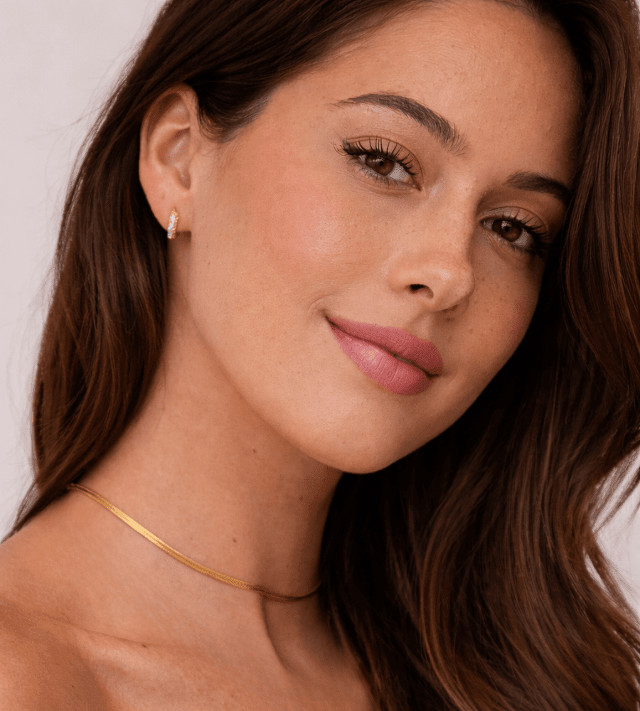 Lily Crystal Hoops - Mireva Jewelry