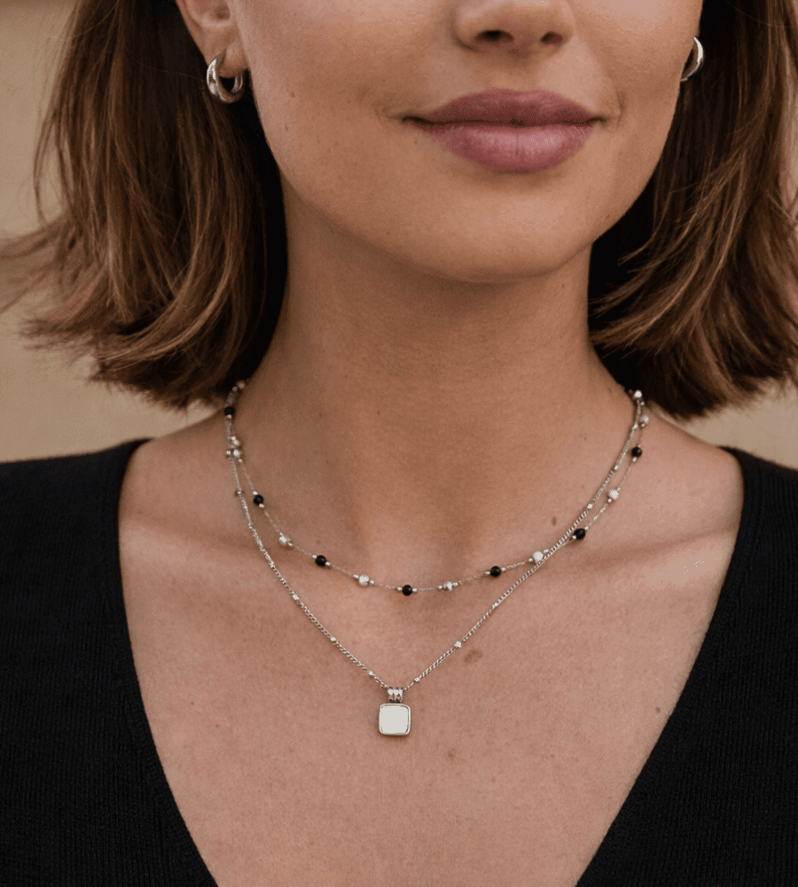 Lucia White Shell Necklace - Mireva Jewelry