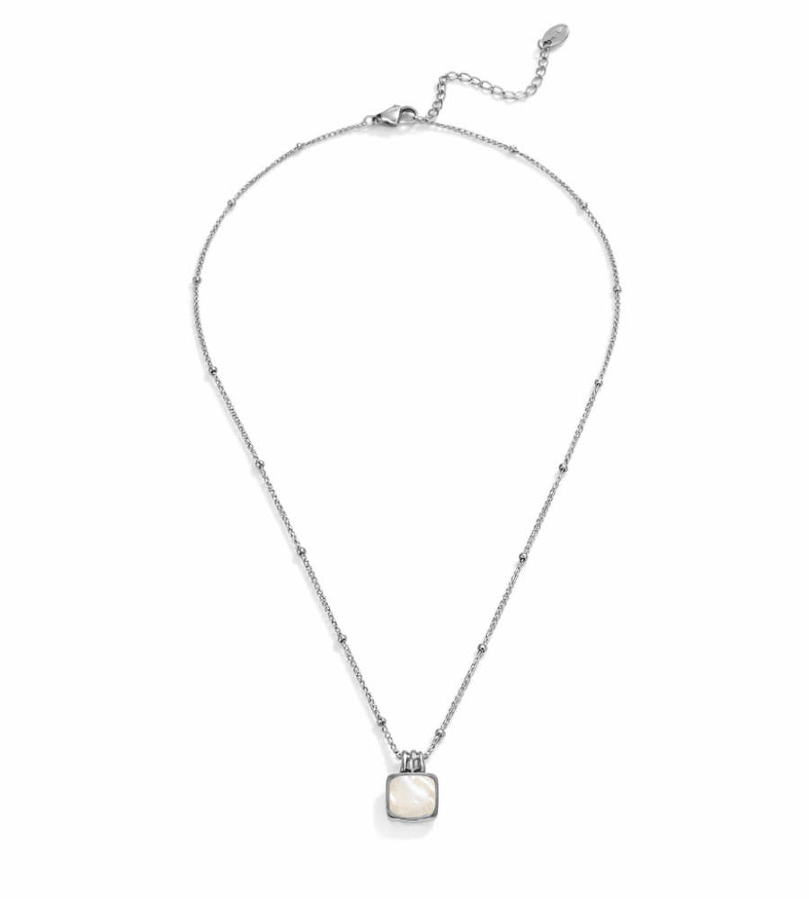 Lucia White Shell Necklace - Mireva Jewelry