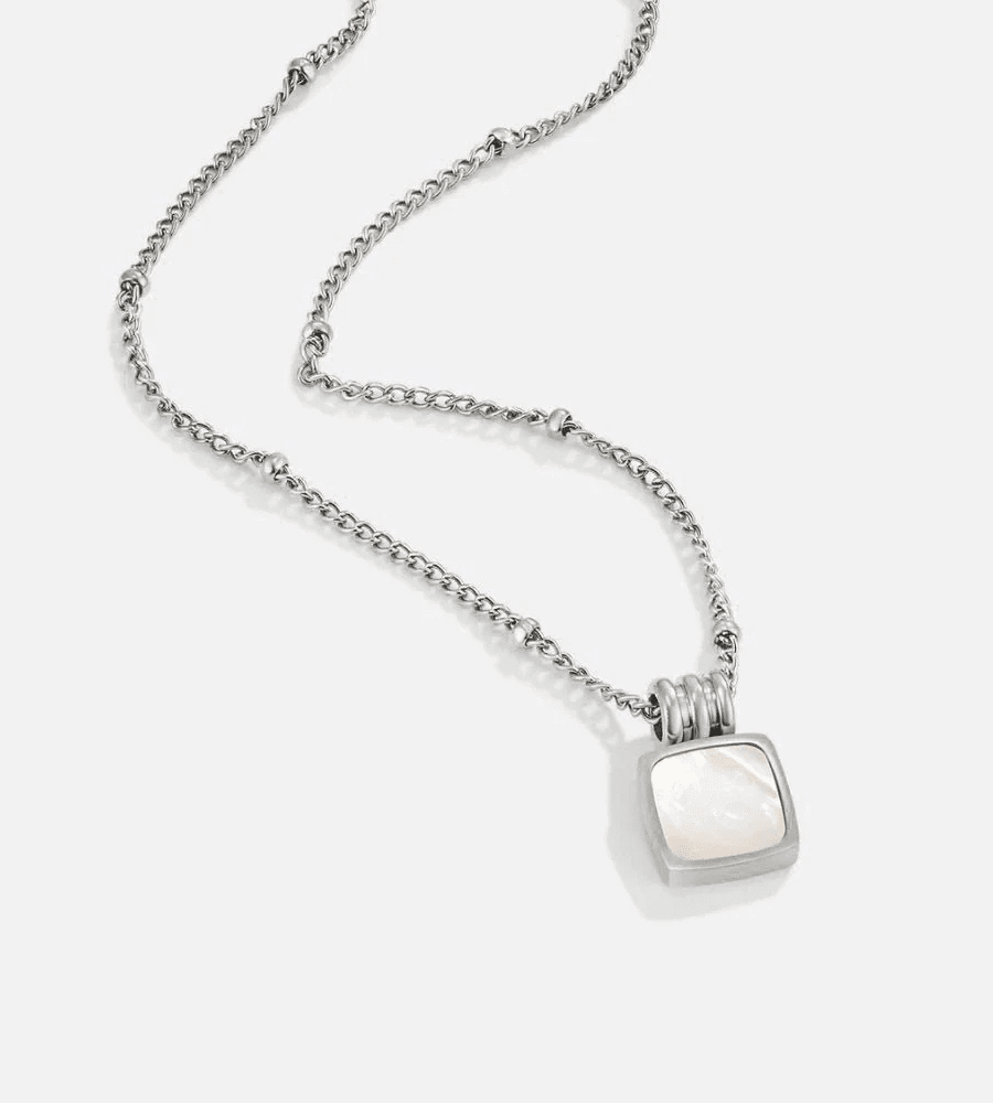 Lucia White Shell Necklace - Mireva Jewelry