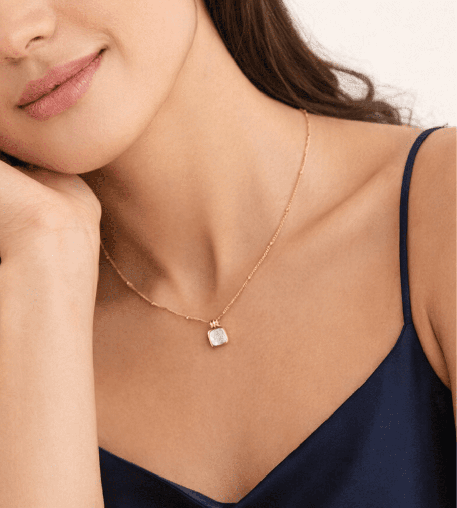 Lucia White Shell Necklace - Mireva Jewelry
