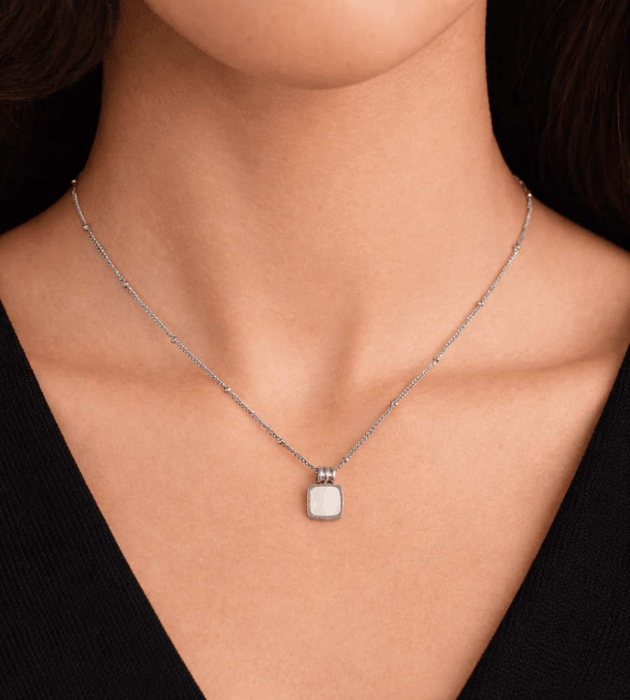 Lucia White Shell Necklace - Mireva Jewelry
