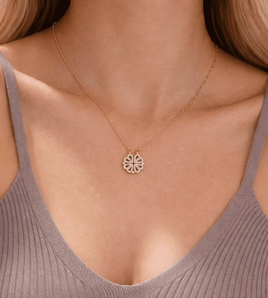 Lucky Heart Necklace - Mireva Jewelry