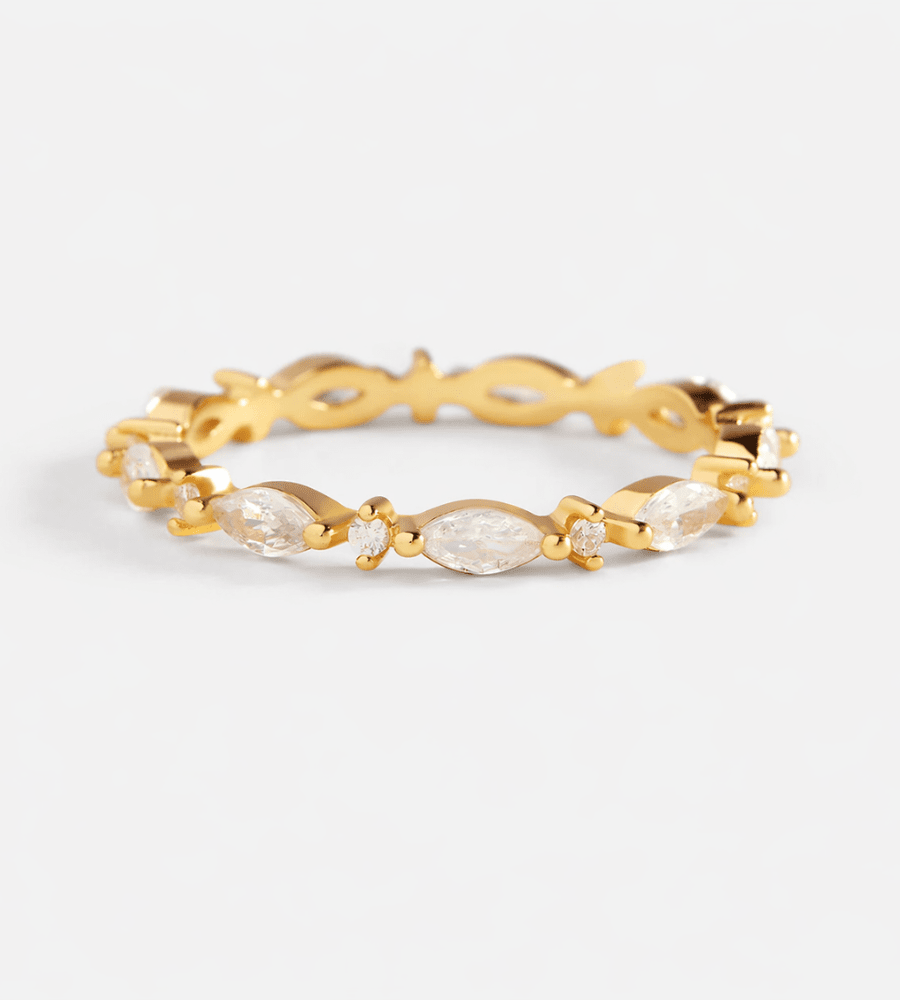 Marquis Gemstone Ring - Mireva Jewelry