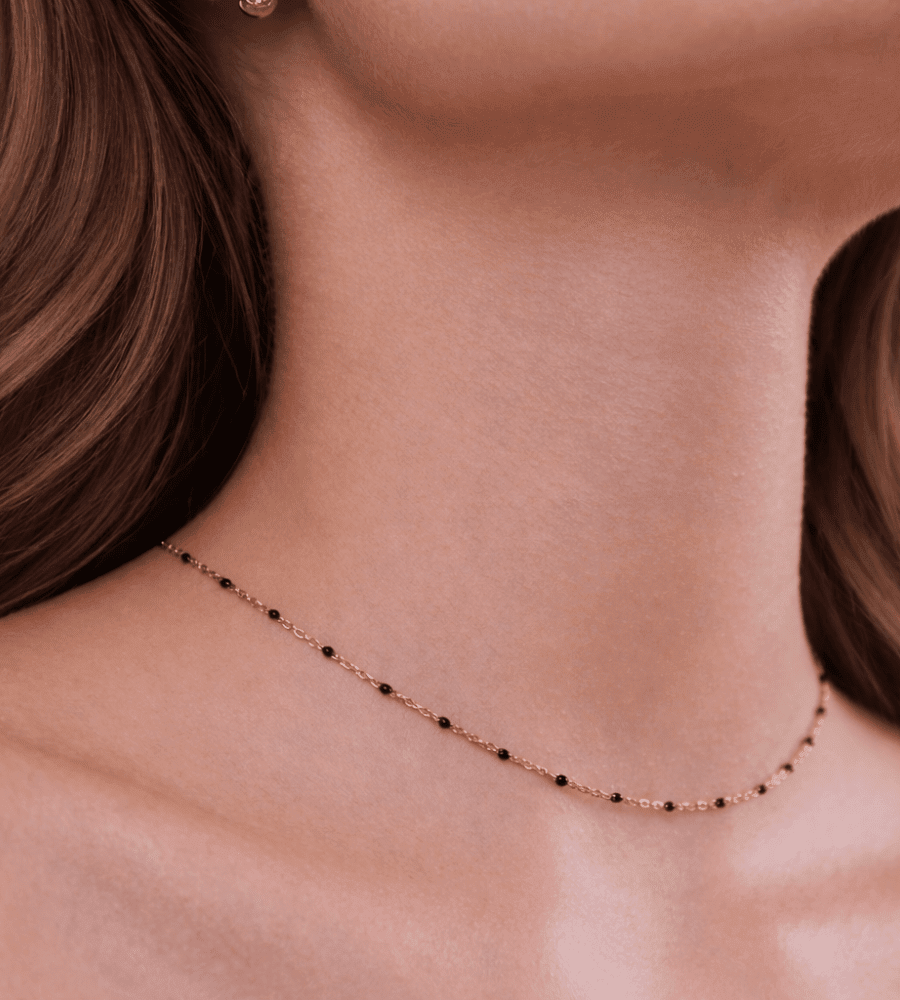 Mila Black Necklace - Mireva Jewelry
