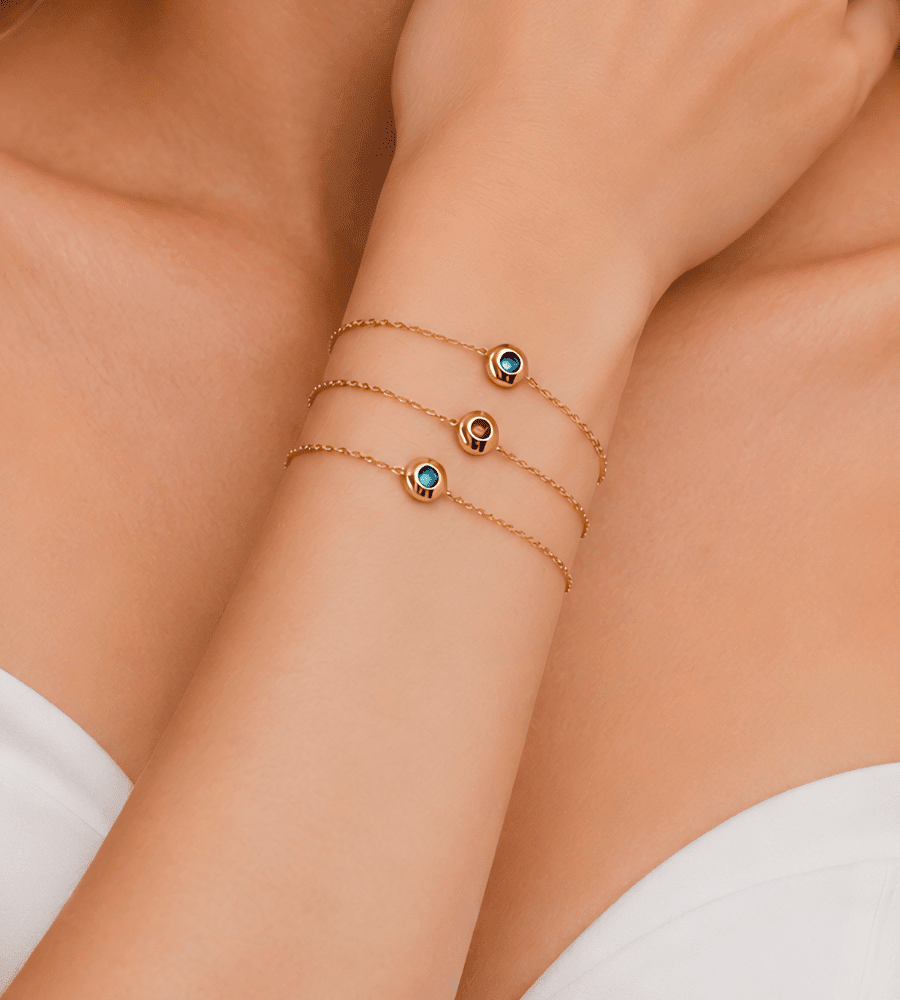 Mini Birthstone Bracelet - Mireva Jewelry