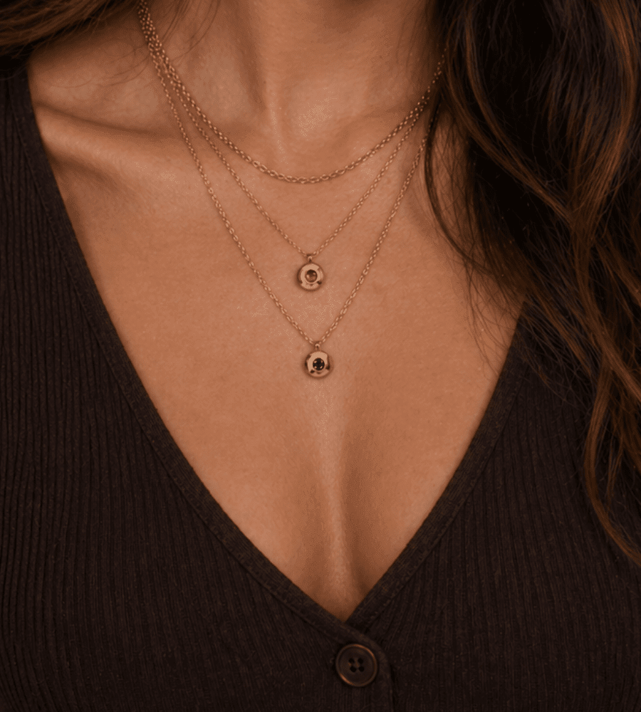 Mini Birthstone Pendant Necklace - Mireva Jewelry