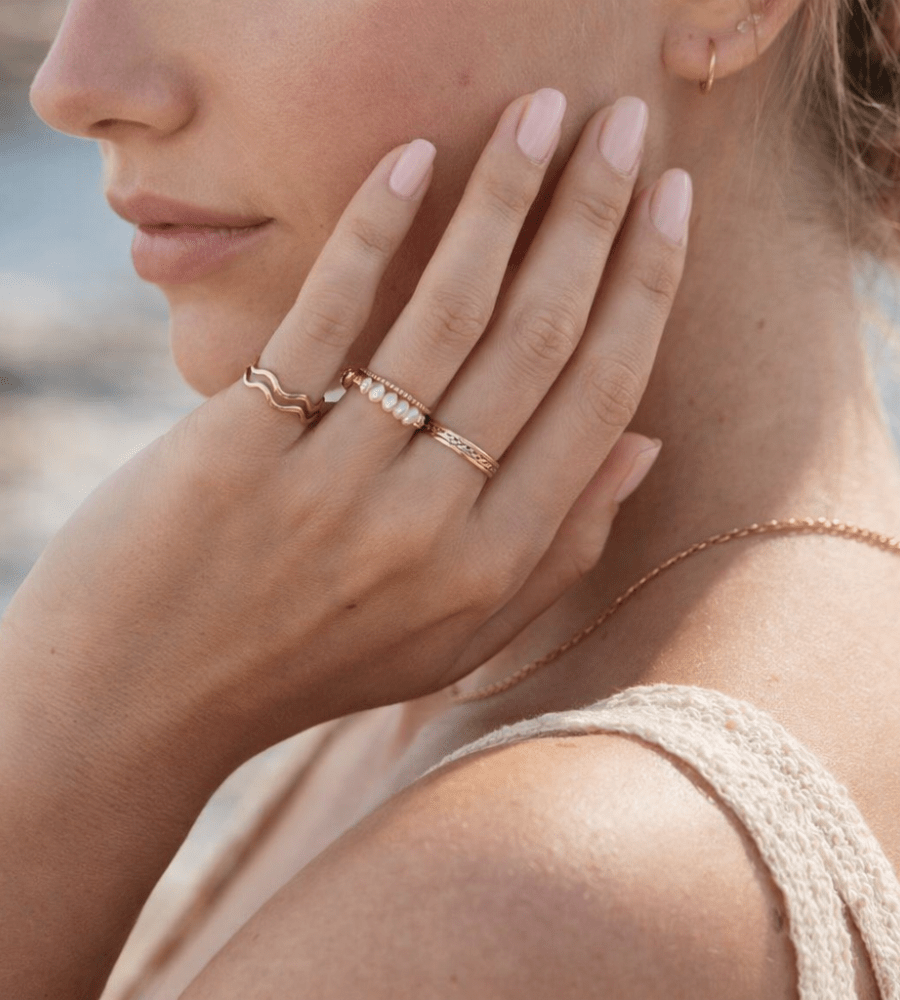 Mini Pearls Ring - Mireva Jewelry
