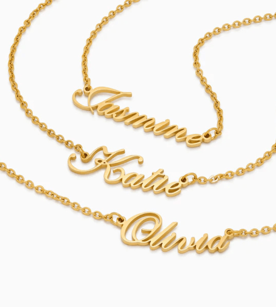 Mj Signature Name Necklace - Mireva Jewelry