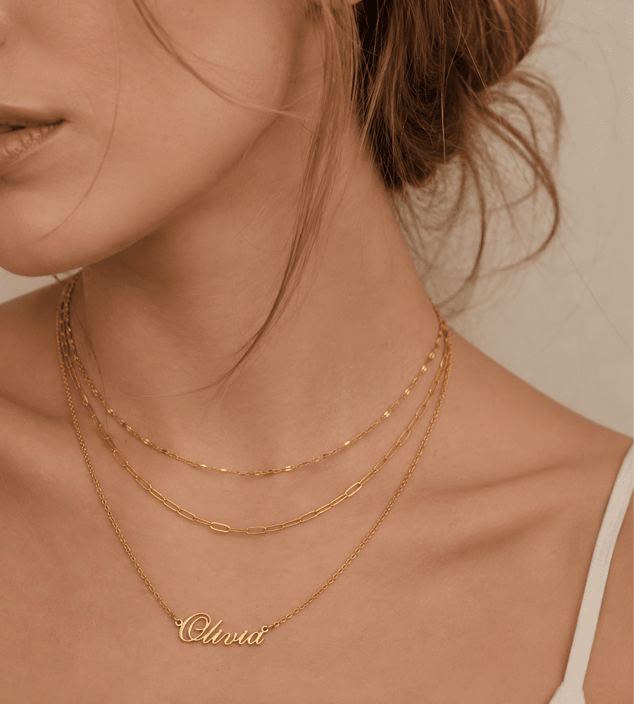 Mj Signature Name Necklace - Mireva Jewelry