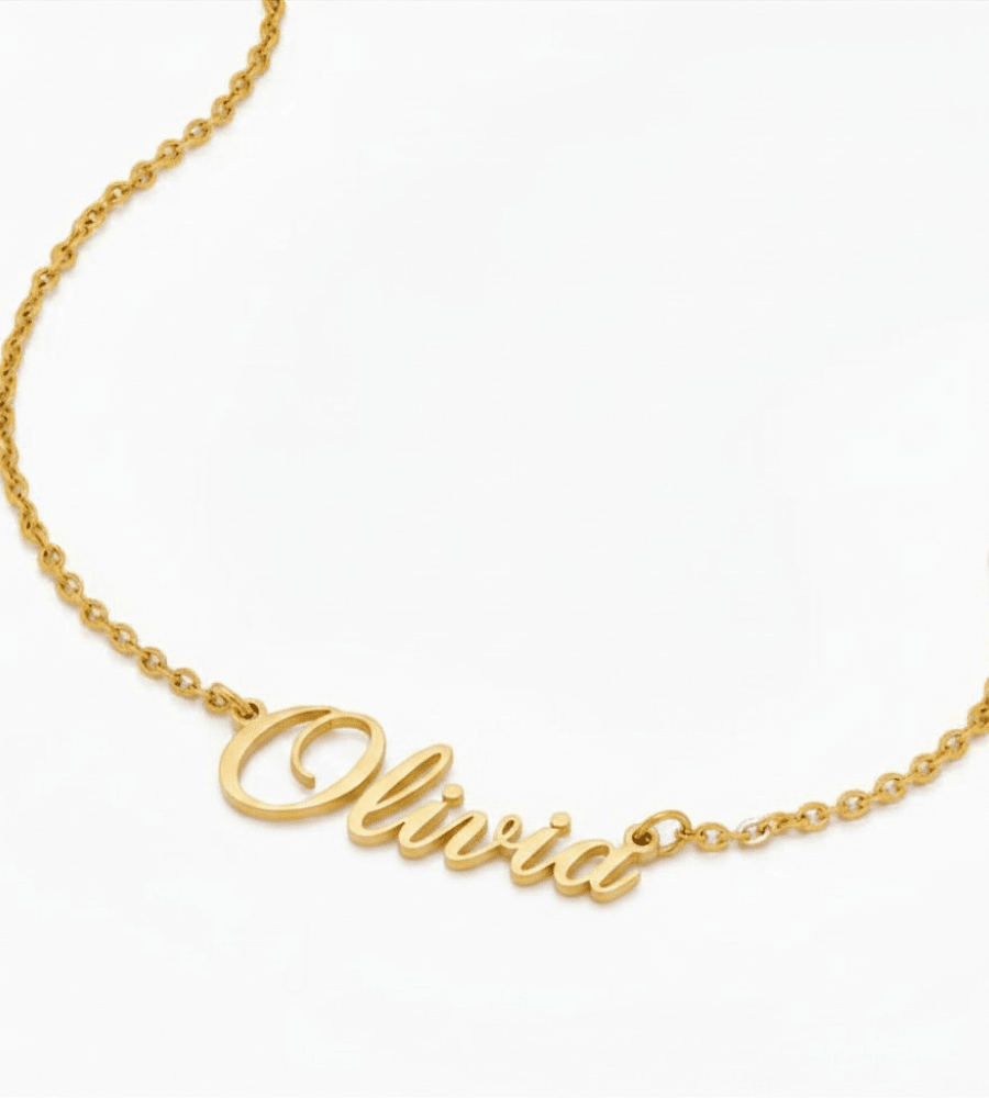 Mj Signature Name Necklace - Mireva Jewelry