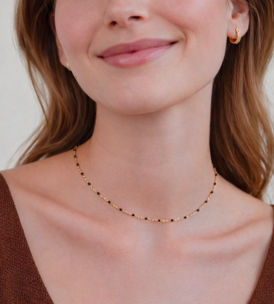 Mila Black Necklace