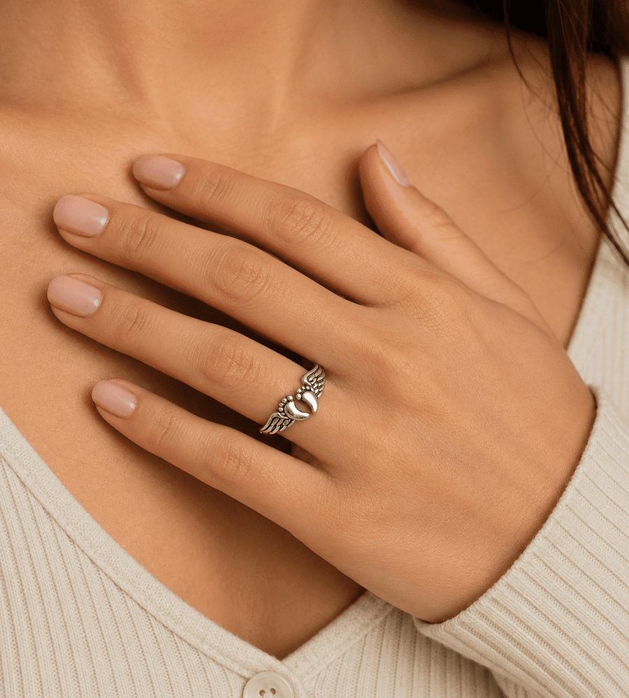 Mommy of an Angel Ring - Mireva Jewelry