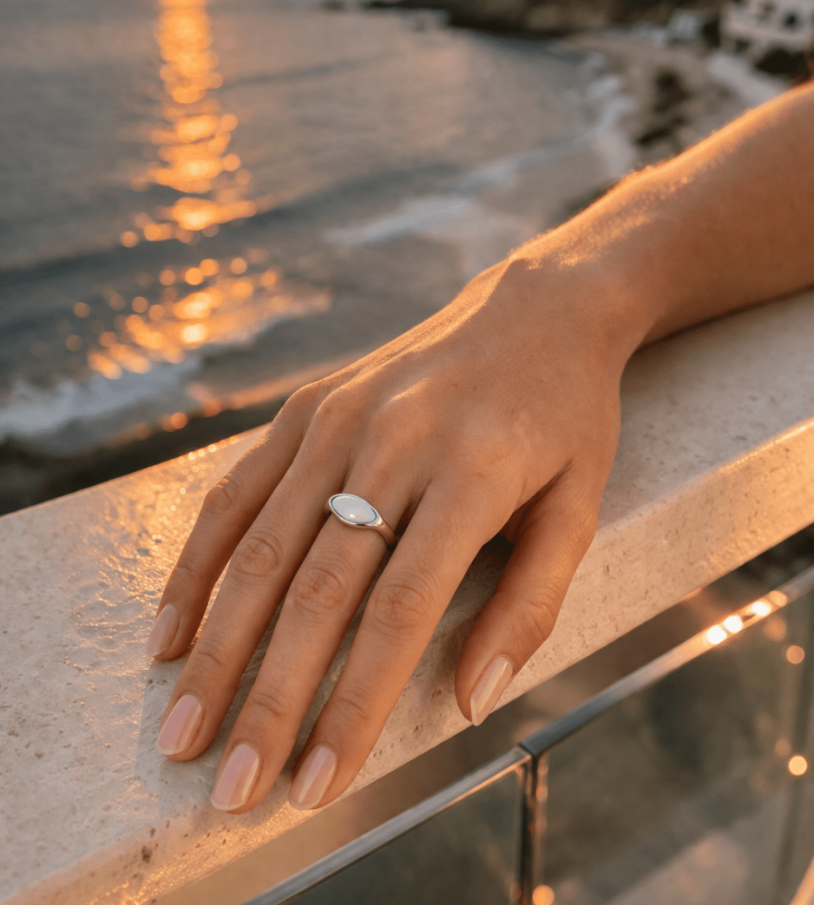 Moonstone Ring - Mireva Jewelry